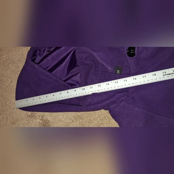 1 Madison Purple Peacoat Coat W/ Detachable Hood / XL - Picture 5 of 10